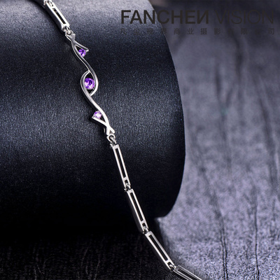 黑底銀手鏈｜凡塵視界商業(yè)攝影下的珠寶魅力